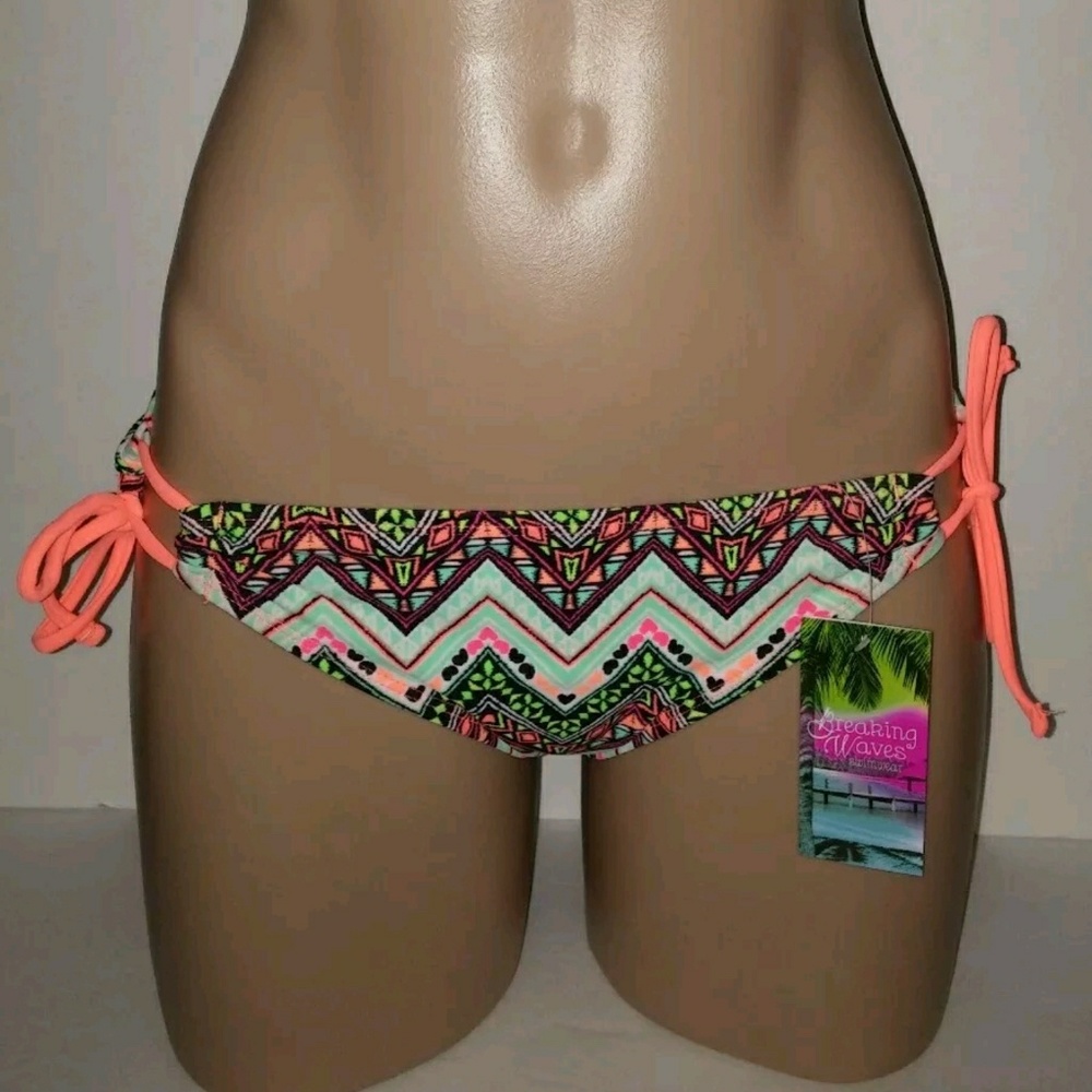 BREAKING WAVES SWIMWEAR PRINTED BIKINI BOTTOMS